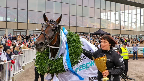 Ranch Kelly ja Anne Luttinen Vermon SM:ssä vuonna 2018.