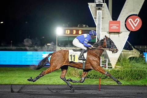 Fighter Kiss ja Adrien Lamy vauhdissa Vincennesissä 6.12.