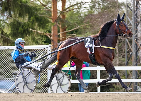 Morris rattaillaan Juha Utala