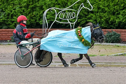 Hevosurheilun Kipinä Cupin voittaja on
Annagaard Rhodos ja Jenna Peltola.