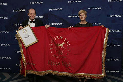 Elian Web kutsuttiin Tähtien talliin. Kuvassa osaomistaja Sauli Meriläinen ja Kirsi Piirainen.