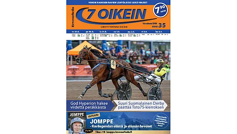 7 oikein -lehti ilmestyy torstaisin. Siinä julkaistaan kotimaan ravien käsiohjelmasivut torstaista seuraavaan keskiviikkoon. Lisäksi Ruotsin raveihin on käsiohjelmasivut päivän pääpeliin torstaista maanantaihin, ja näköislehdessä linkit tulostettaviin käsiohjelmasivuihin tiistain ja keskiviikon pääpeliin.