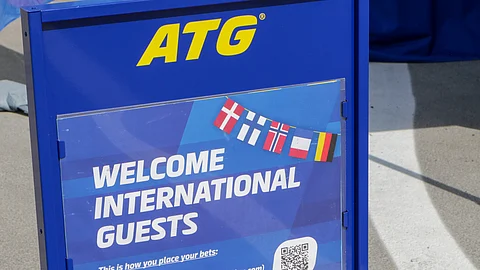 Ruotsin ravipeliyhtiön ATG:n mainosplakaati