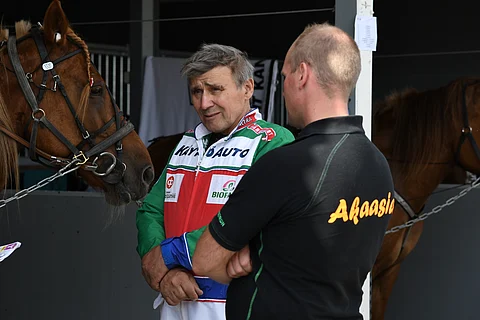 Markku Hietanen saavutti kuningatarkilvan voiton vuonna 2018 Akaasialla.