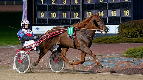 Matteus Kevätön rattaillaan Henri Bollström