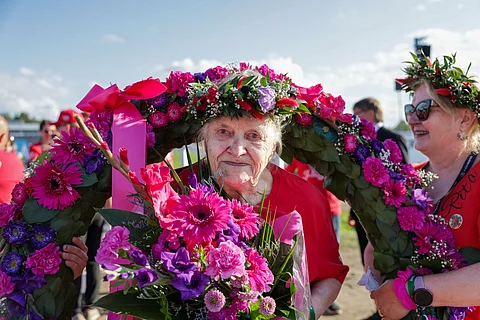 Santun mummo Pirkko Kinnunen.