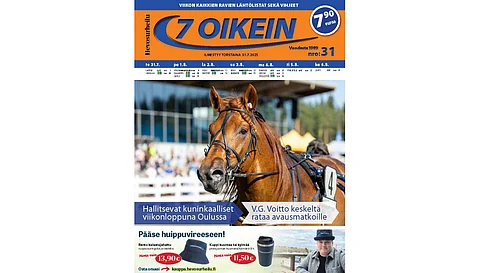 7 oikein -lehdessä julkaistaan kotimaan ravien käsiohjelmasivut vihjeineen ja tallikommentteineen torstaista keskiviikkoon ja Ruotsin pääpelin kohdelähtöjen käsiohjelmasivut torstaista maanantaihin, kun ilmoittaumispäivät ovat normaalit. Tiistain ja keskiviikon Ruotsin pääpelien käsiohjelmasivut A4-koossa ovat ladattavissa verkosta, linkki näköislehdessä.