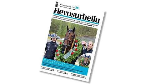 Hevosurheilu on ilmestynyt – Valokeilassa Kriteriumien sankarit, lähikuvassa Kari Lehtonen, mukana hyvinvoinnin teemaliite