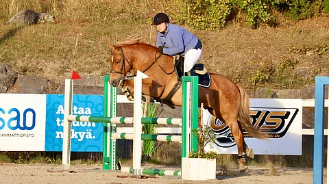 Kiuruveden kisasta tuli kallis treenireissu, vaikka hevonen hyppäsi hyvin.
