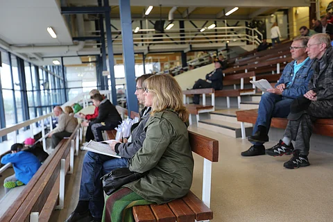 Kouvolan oma raviliigavarsa Despina houkutti paikalle myös ensikertalaisia. Kuva: Riikka Aaltonen