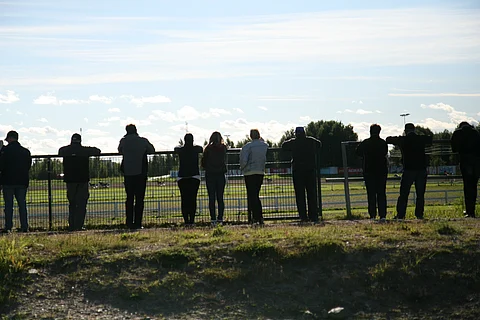 Seinäjoen Toto4-ravien tunnelma oli verkkainen. Kuva: Riikka Aaltonen