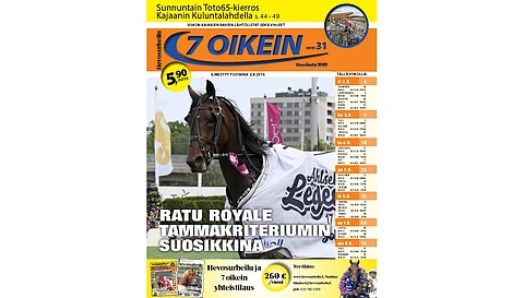 80-sivuinen 7 oikein -lehti on ilmestynyt ja myynnissä lehtipisteissä.