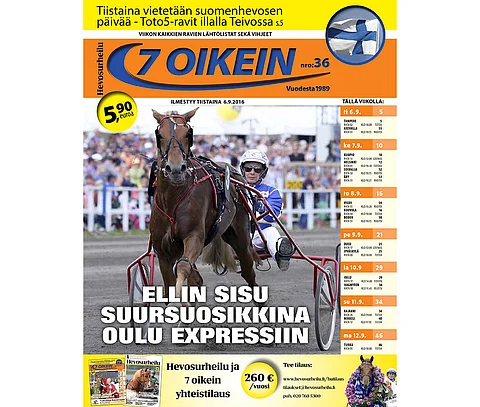 7 oikein tulee Tampereen seudulla tilaajille vasta keskiviikkona.