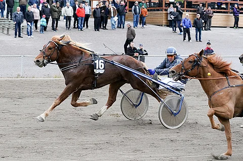 Tulinko ehti Jussi Miettisen kannustamana niukasti Enrikon edelle.