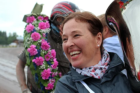 Marjo Kivimaa sanoo, että Linnan juhlat olivat hieno kokemus ja erityisesti upea kunnianosoitus.