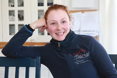 Emma Väre jatkaa kansainvälistä uraansa sunnuntaina Tukholmassa Euroopan vuoden suurimpana ravipäivänä. Kuva Totofoto