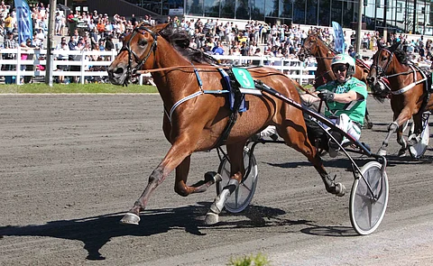 Nefertiti Frido rattaillaan Ari Moilanen