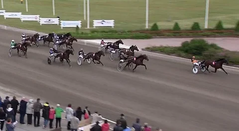 Regent Zet juoksi Suurmestariksi, kun Still Loving You kiri hyvällä tyylillä kakkospalkinnolle Porissa torstaina. Kuva TotoTV:n stream