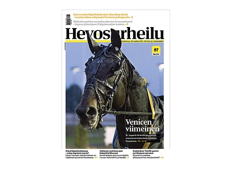 Kannen kuvassa uransa viimeisen suurkilpailuvoiton viime viikonloppuna napannut huipputamma Venice. Keskiviikon lehdessä raportti Porin kierrokselta. Kuva: Ada Pykäläniemi