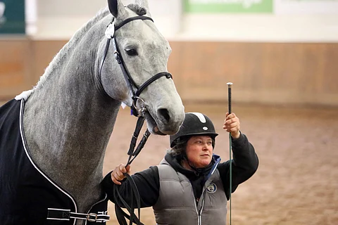Titta Fransson juoksi kunniakierroksen Oripäivien voittajaori Celantuksen kanssa.