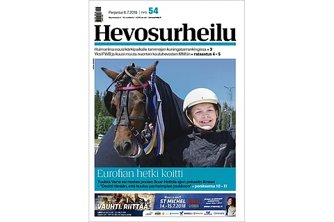 Shettistamma Euforia ja Tuukka Varis Poni-Suur-Hollolan voittajina. Kuva: Annika Nisonen.