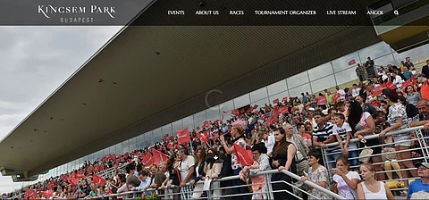 Budabestin laukka- ja raviradalla on modernit verkkosivut.