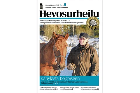 Torstaina Lahdessa starttaava Viapor ja Aimo Viitanen. Kannen kuva: Harri Lind.