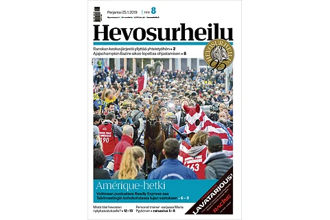 Readly Express voitti vuosi sitten Prix d’Amériquen ja tuli ihmisjoukon saartamaksi. Kuva: JLL Trot.