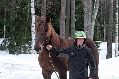 Jani Suonperän esittämä Landen Paukku merkittiin kantakirjaan. Kuva Harri Lind.