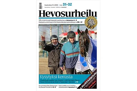 Atupemin Seinäjoki Race -voitto sai Teuvo Kivivuoren ja Antero Tupamäen juhlatuulelle. Kannen kuva: Anu Leppänen.