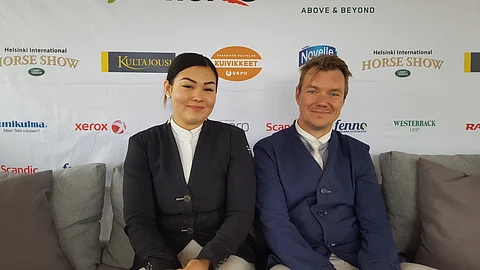 Kun hitaat voittivat nopeat: Henna Kaaro ja Ville Kulkas. Petra Heikkinen oli hevosensa kanssa doping-testissä.