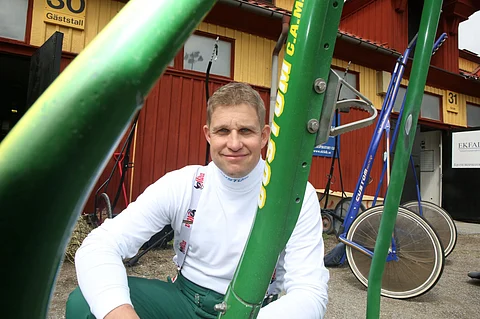 Tapio Mäki-Tulokas joutui turvautumaan lainakärryihin. Arkistokuva: Jarno Unkuri