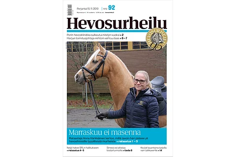 Anna Kärkkäinen ja Minion Verde. Kannen kuva: Miia Lahtinen.