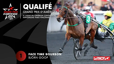 Face Time Bourbon Prix d'Ameriqueen. Kuva: LeTrot