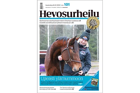 Raviliiga Tapparan Marschall Match juoksee illalla Uudenmaan Upeimman tittelistä Vermossa. Kannen kuva: Totofoto.