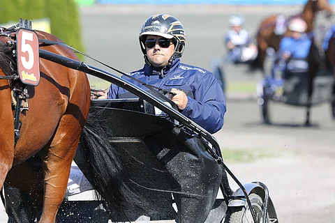 Aleksi Kytölän talliin meni voitto ja kakkosia. Kuva: Jarno Unkuri