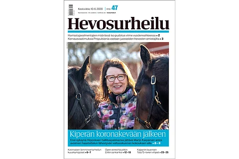 Marjo Kaipainen katsoo ravialaa sekä päättäjän että kasvattajan tuolilta. Kannen kuva: Anu Leppänen.