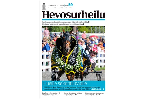 Next Direction juoksi nopeimmaksi suomalaishevoseksi Mikkelissä tuloksella 08,9a. Kuva: Anu Leppänen.