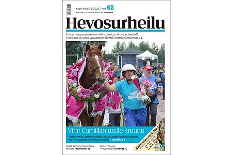 Keskiviikkolehden kannessa komeilee ravikuningatar Virin Camilla, jolle viides kerta toden sanoi. Kannen kuva: Anu Leppänen