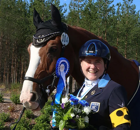 Katja Karjalainen ja Dr Doolittle, aina vedossa.