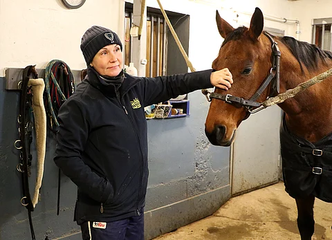 Satu Juurinen ja Herakleitos F. Kuva: Anu Leppänen