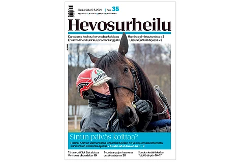 Hannu Korvelle Grainfield Aiden on mieleinen työkaveri. Kannen kuva: Anu Leppänen.