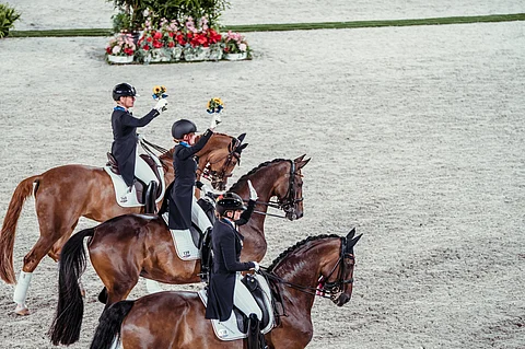 Saksa, voittamaton kouluratsastuksessa.