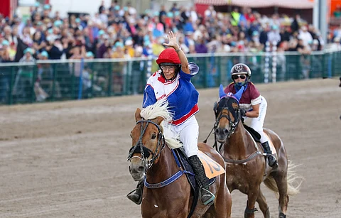 Seija Myllyharjulla jäi aikaa tuuletuksille, kun Layla jätti vastustajat taakseen montén SM-finaalissa.