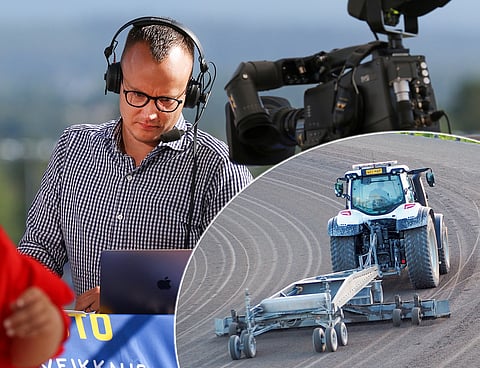 Ravistudiossa keskustellaan usein rataolosuhteista. Kuvat: Jarno Unkuri ja Stiina Ikonen