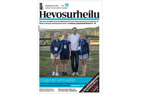 Suomen kouluratsastusjoukkue ylsi EM-joukkuekisoissa kuudensiksi.