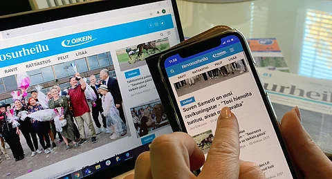 Yhä useampi painetun Hevosurheilun uutinen on nykyään luettavissa ,myös verkossa.