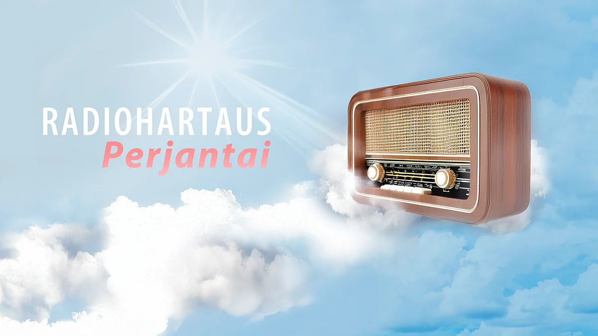 Perjantain radiohartaus-podcastin tunnuskuva.