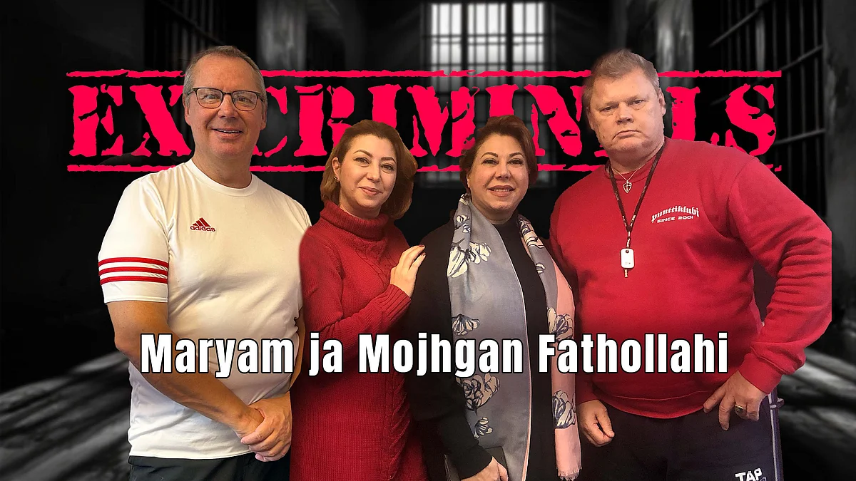 Ex-Criminals -podcastissa vieraina Maryam ja Mojhgan Fathollahi.