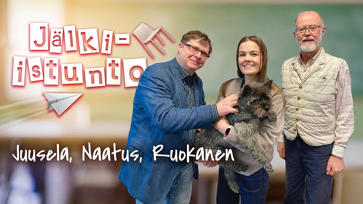 Jälki-istunnossa Pauli Juusela, Rebekka Naatus ja Tapani Ruokanen